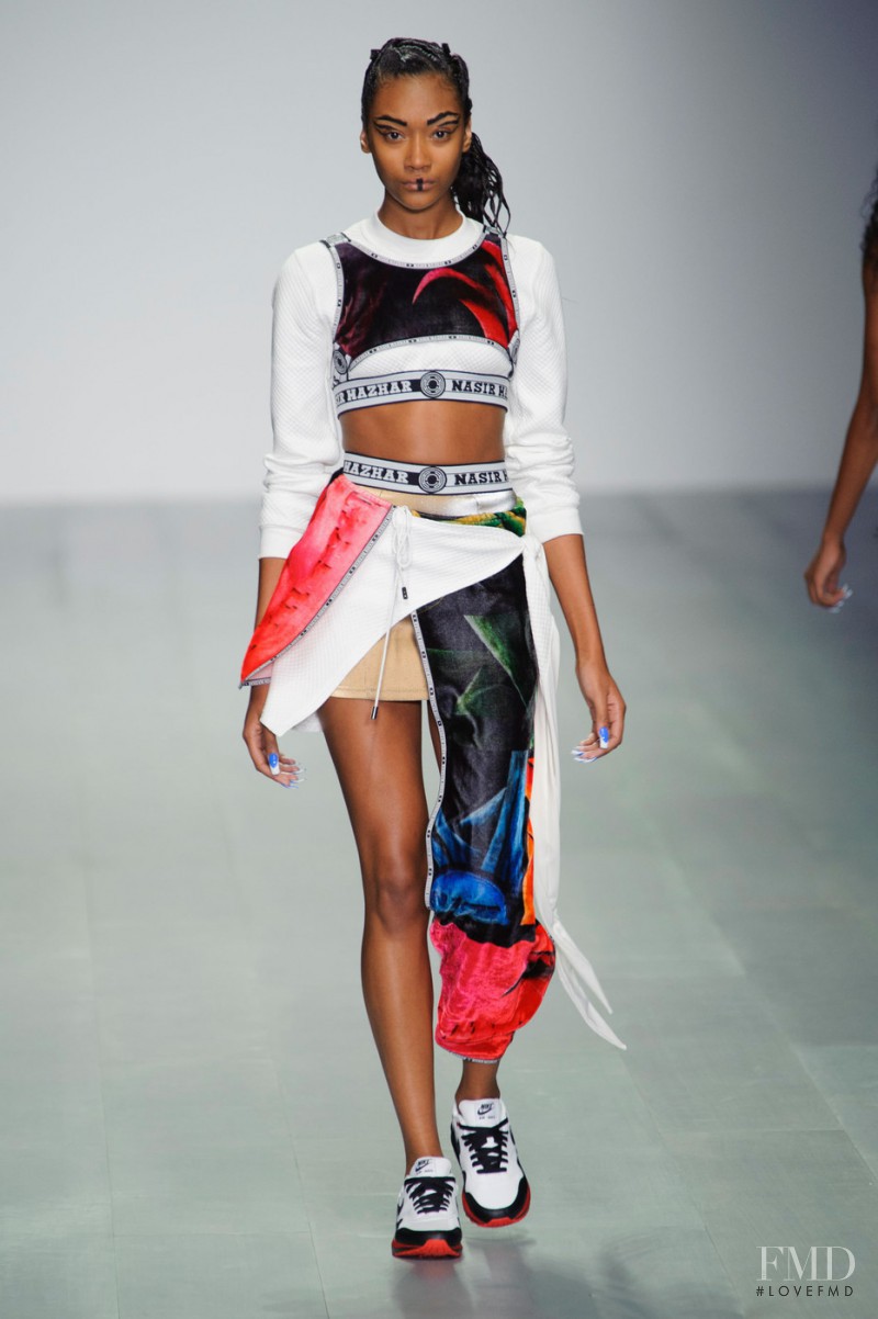 Cheyenne Maya Carty featured in  the Nasir Mazhar fashion show for Spring/Summer 2015