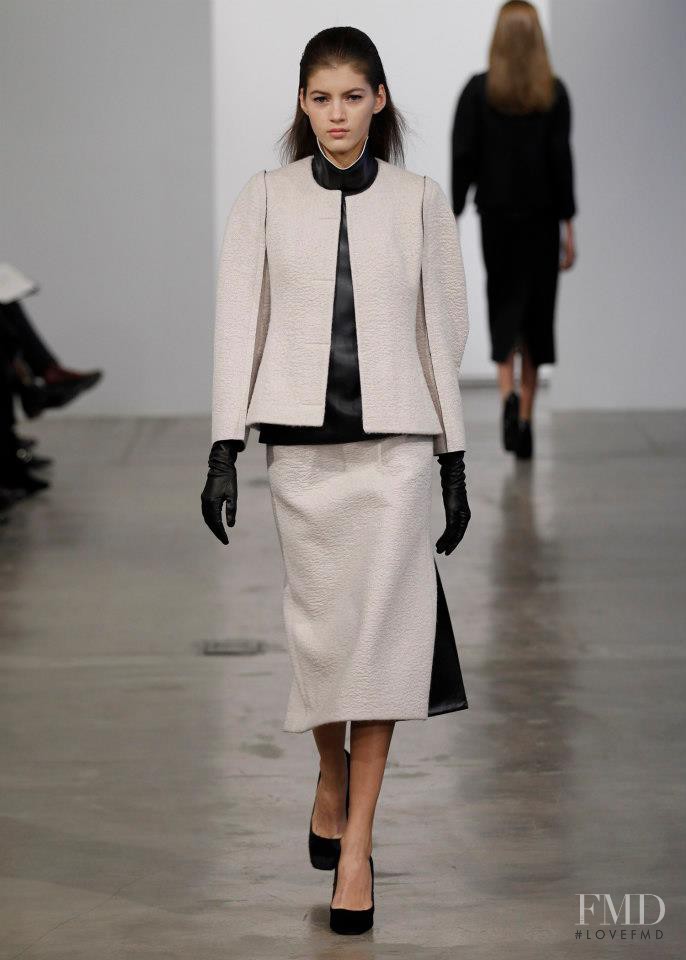 Valery Kaufman featured in  the Calvin Klein 205W39NYC fashion show for Pre-Fall 2013