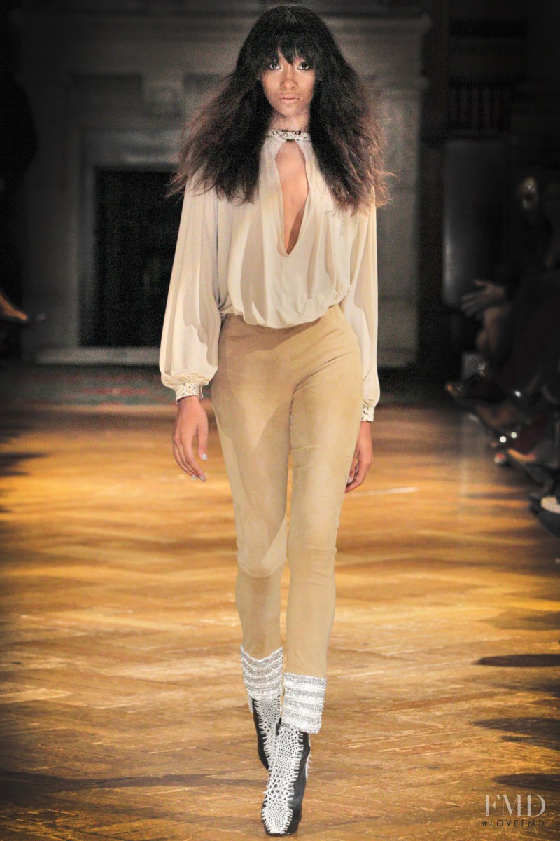 Cheyenne Maya Carty featured in  the Kristian Aadnevik fashion show for Spring/Summer 2014