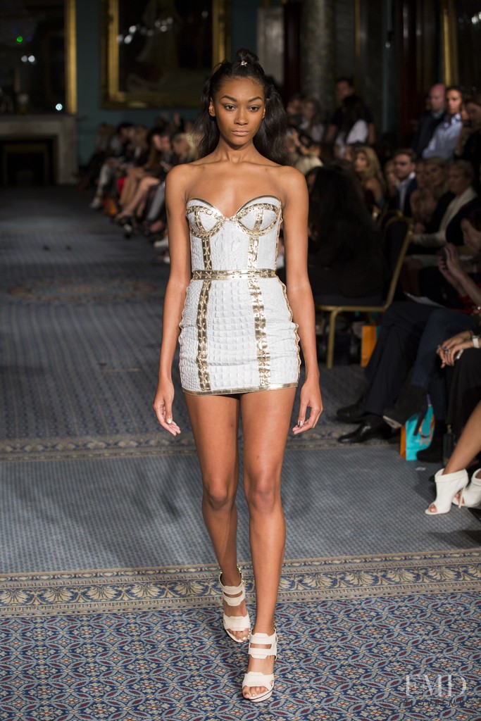 Cheyenne Maya Carty featured in  the Kristian Aadnevik fashion show for Spring/Summer 2015