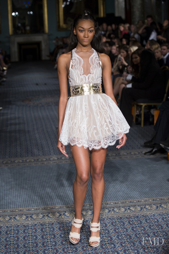 Cheyenne Maya Carty featured in  the Kristian Aadnevik fashion show for Spring/Summer 2015