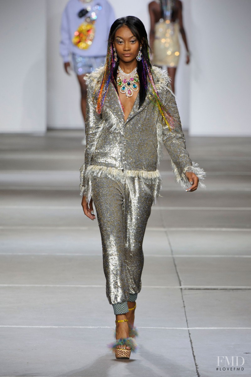 Cheyenne Maya Carty featured in  the Ashish fashion show for Spring/Summer 2015