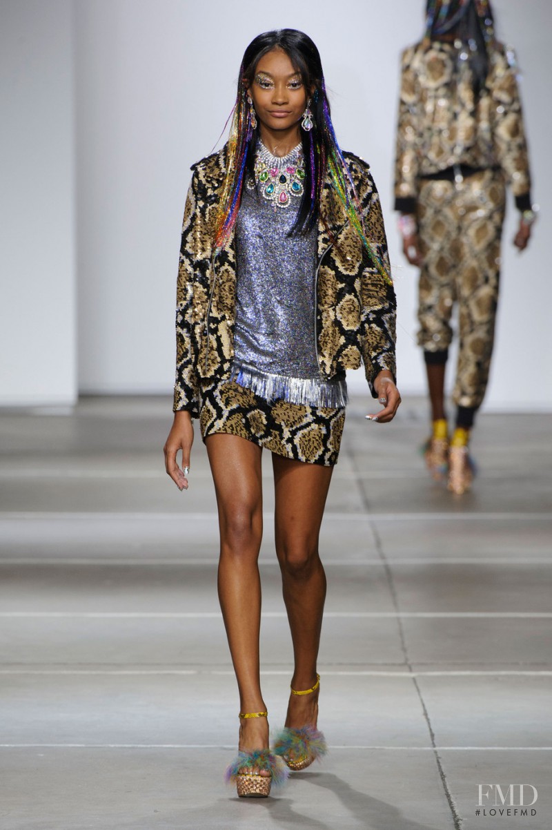 Cheyenne Maya Carty featured in  the Ashish fashion show for Spring/Summer 2015