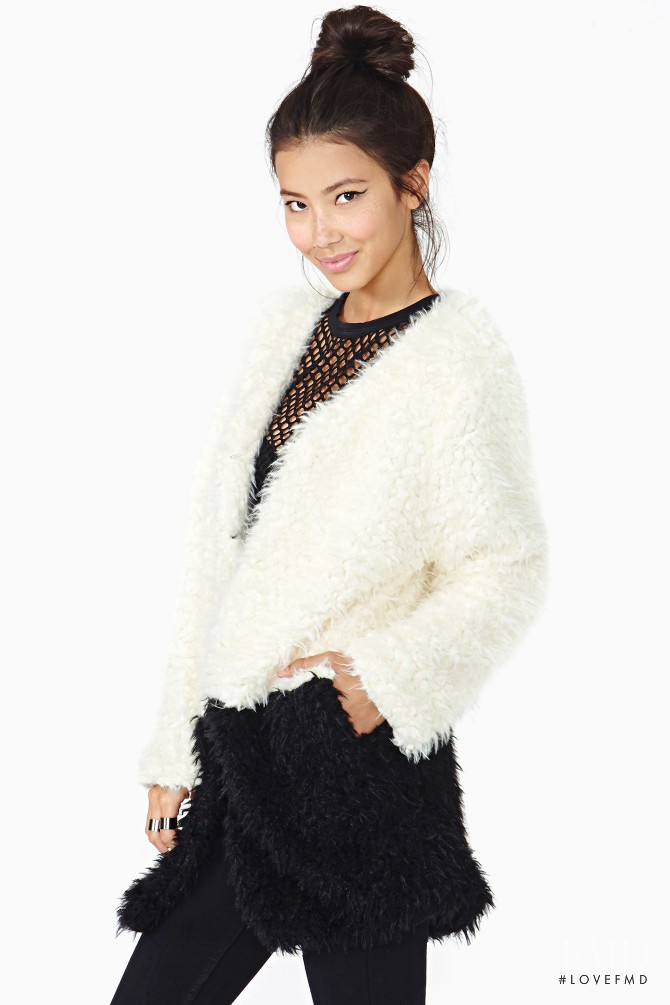 Chloe Blanchard featured in  the Nasty Gal catalogue for Fall 2013