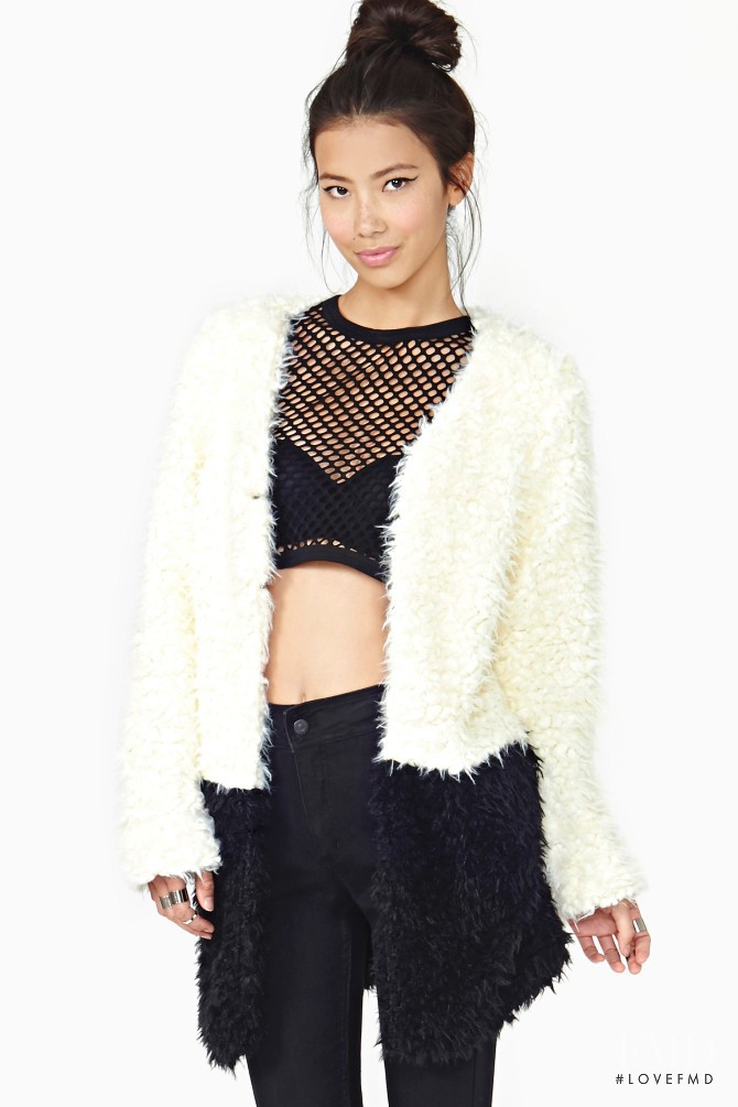 Chloe Blanchard featured in  the Nasty Gal catalogue for Fall 2013