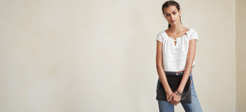 Gizele Oliveira featured in  the Reformation catalogue for Summer 2015