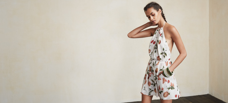 Gizele Oliveira featured in  the Reformation catalogue for Summer 2015