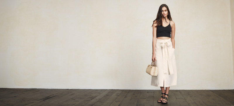 Gizele Oliveira featured in  the Reformation catalogue for Summer 2015