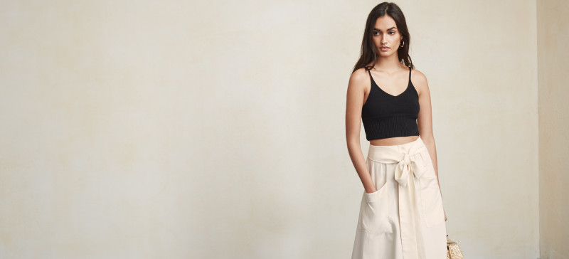 Gizele Oliveira featured in  the Reformation catalogue for Summer 2015