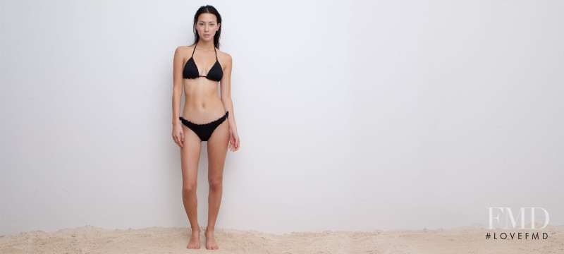 Chloe Blanchard featured in  the Pull & Bear Swimwear catalogue for Spring 2015