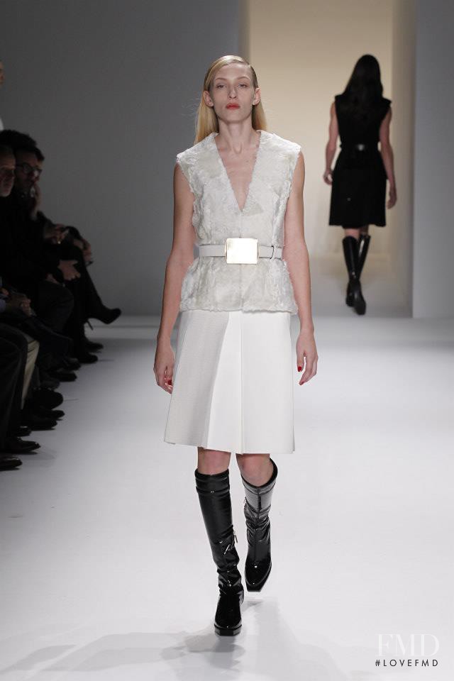 Maggie Maurer featured in  the Calvin Klein 205W39NYC fashion show for Autumn/Winter 2013