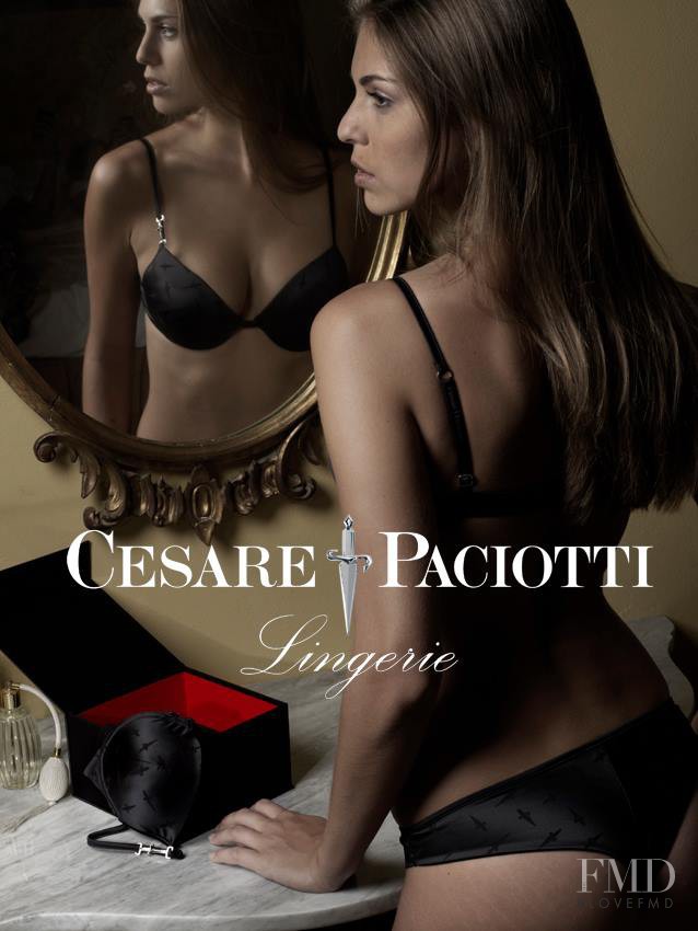 Adriana Novakov featured in  the Cesare Paciotti Lingerie advertisement for Spring/Summer 2015