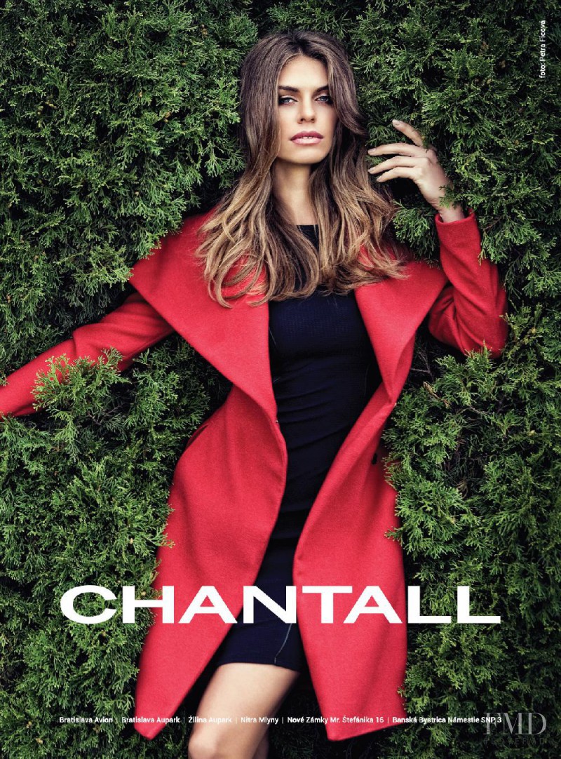 Adriana Novakov featured in  the Chantall advertisement for Autumn/Winter 2014