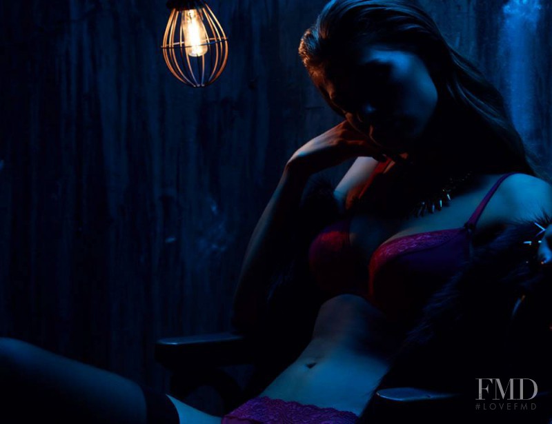 Adriana Novakov featured in  the Reverie Lingerie advertisement for Autumn/Winter 2013