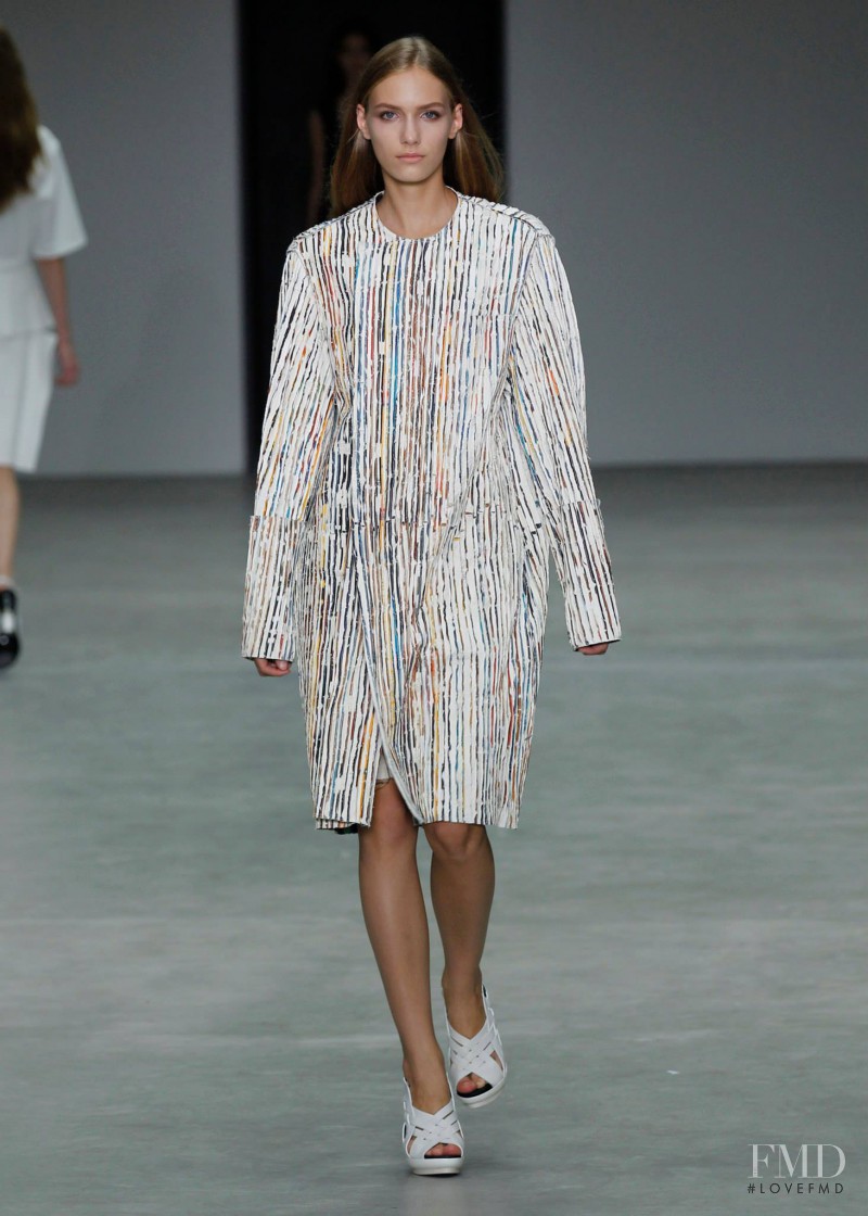Vera Vavrova featured in  the Calvin Klein 205W39NYC fashion show for Spring/Summer 2014