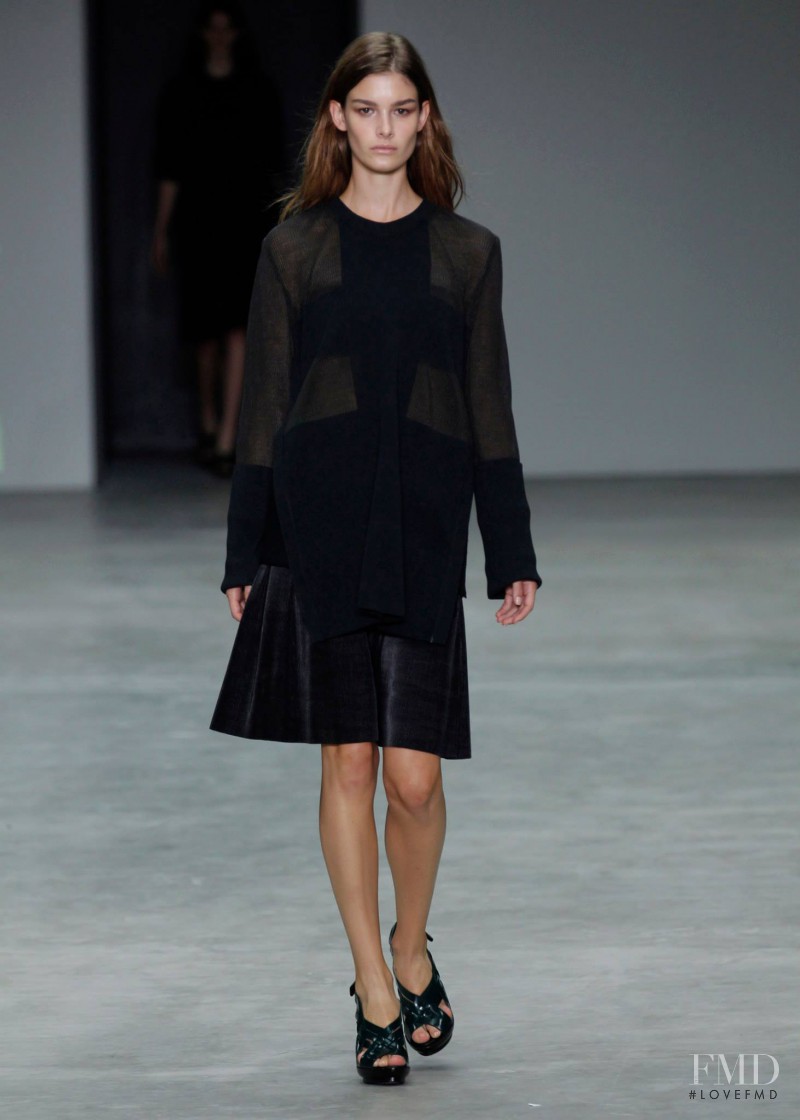 Ophélie Guillermand featured in  the Calvin Klein 205W39NYC fashion show for Spring/Summer 2014