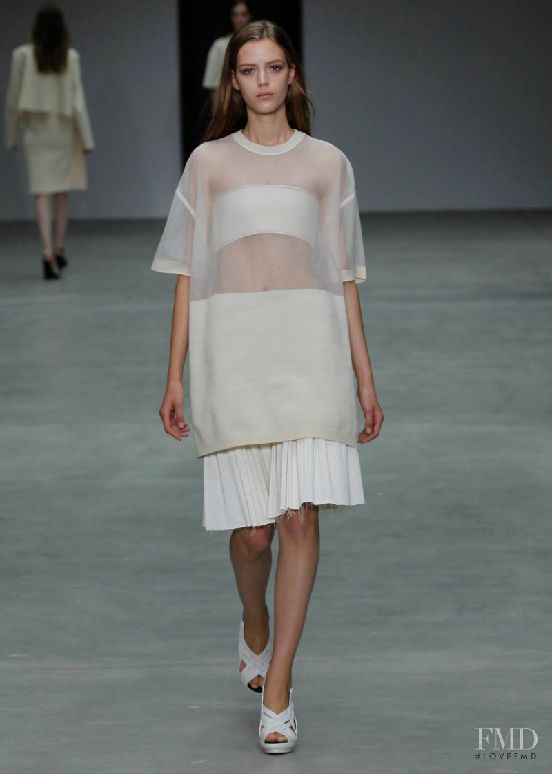 Esther Heesch featured in  the Calvin Klein 205W39NYC fashion show for Spring/Summer 2014