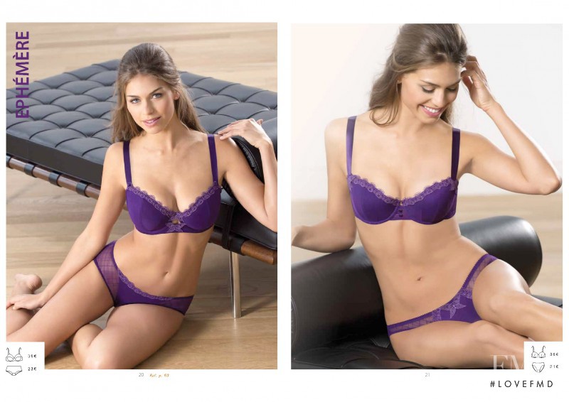 Adriana Novakov featured in  the Charlott\' Lingerie catalogue for Summer 2014