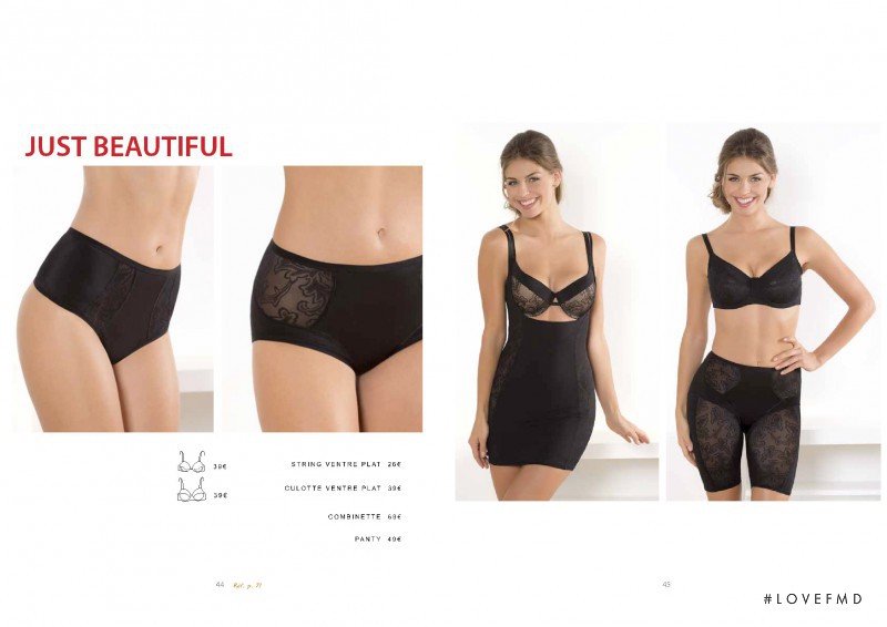 Adriana Novakov featured in  the Charlott\' Lingerie catalogue for Summer 2014