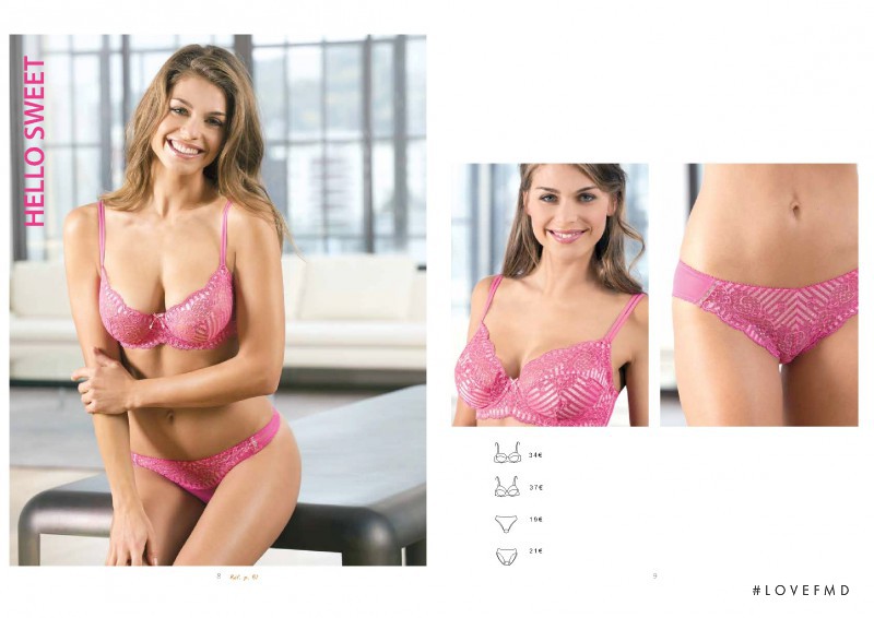 Adriana Novakov featured in  the Charlott\' Lingerie catalogue for Summer 2014