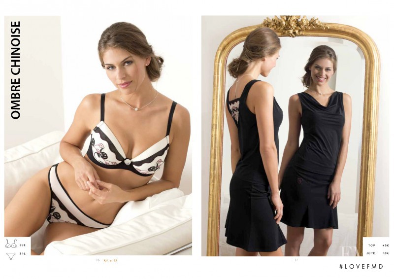 Adriana Novakov featured in  the Charlott\' Lingerie catalogue for Summer 2014