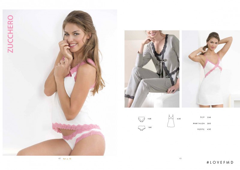 Adriana Novakov featured in  the Charlott\' Lingerie catalogue for Summer 2014