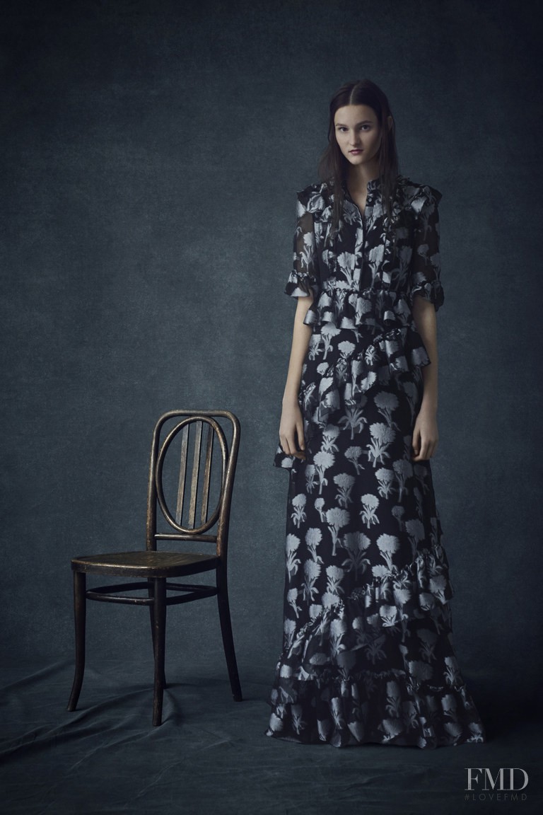 Viola Podkopaeva featured in  the Erdem fashion show for Pre-Fall 2016