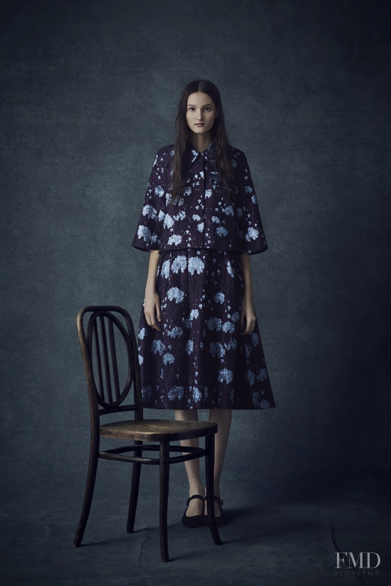 Viola Podkopaeva featured in  the Erdem fashion show for Pre-Fall 2016