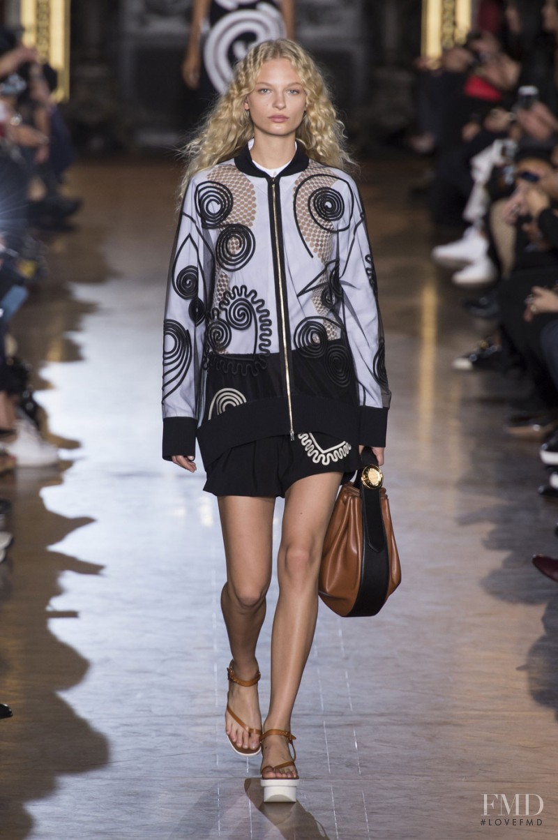 Frederikke Sofie Falbe-Hansen featured in  the Stella McCartney fashion show for Spring/Summer 2016