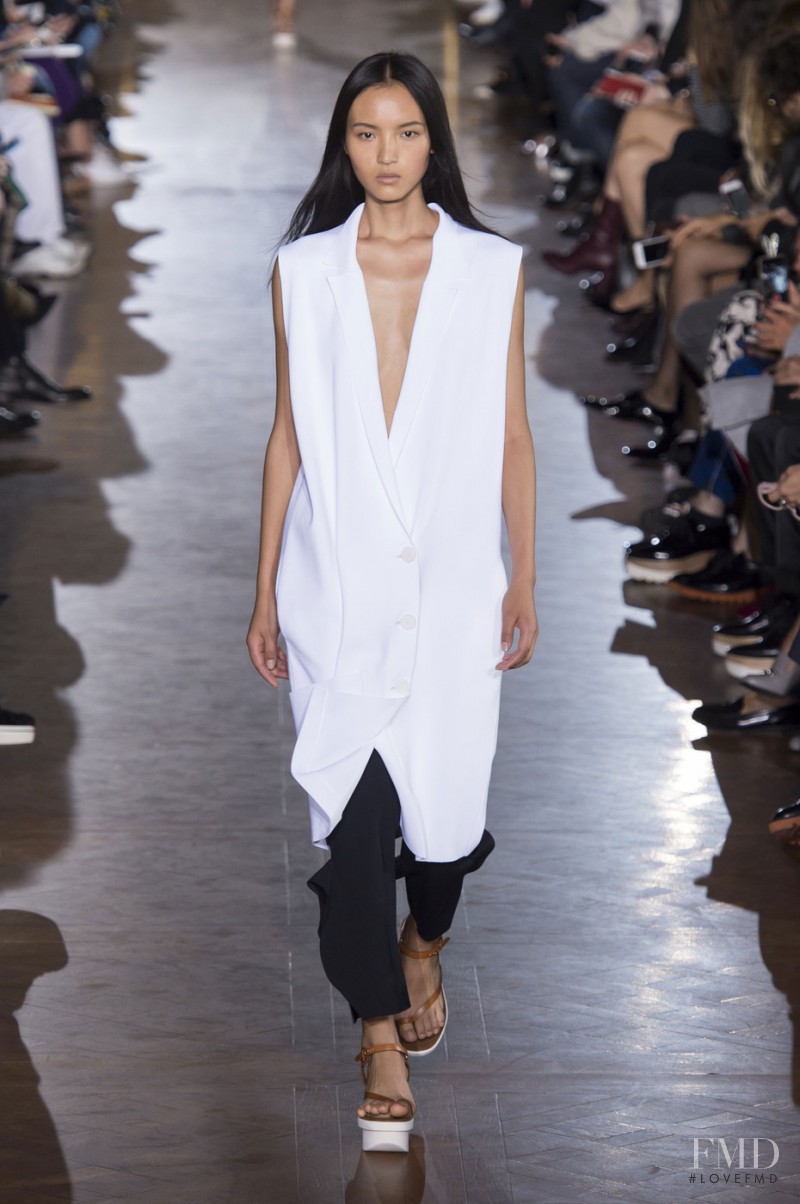 Luping Wang featured in  the Stella McCartney fashion show for Spring/Summer 2016