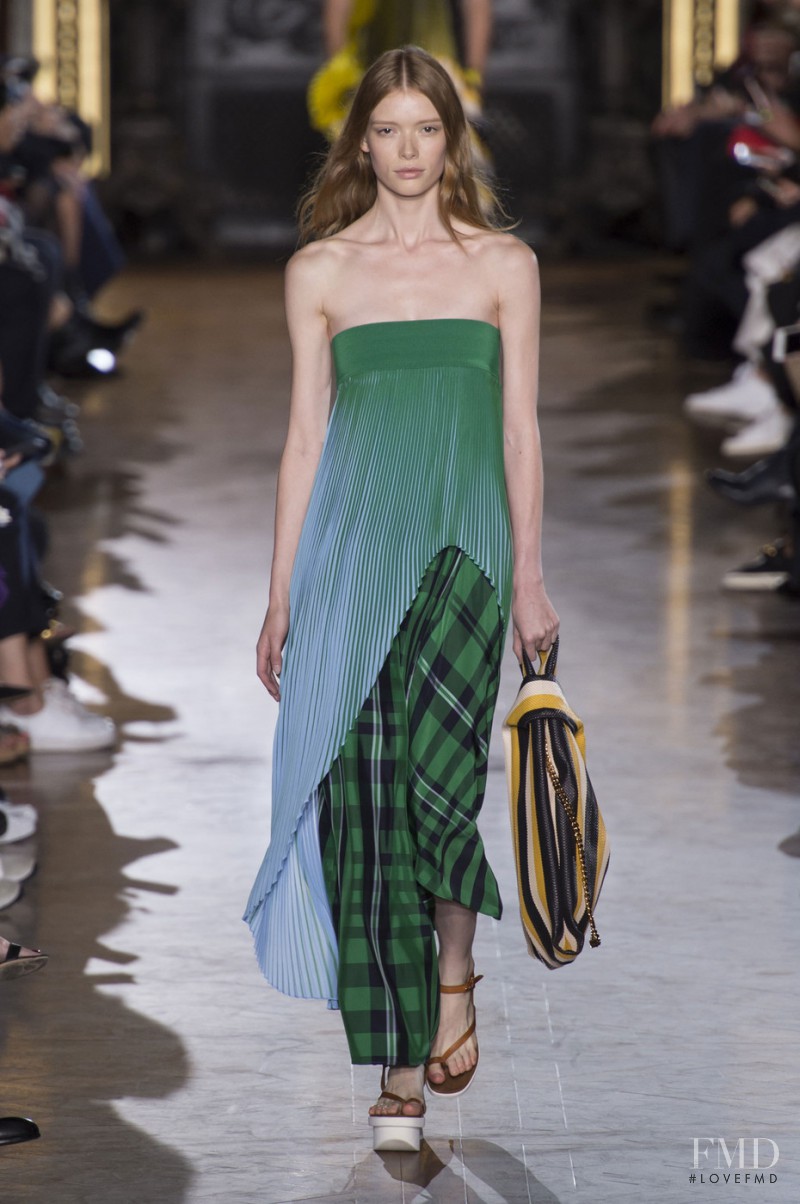 Julia Hafstrom featured in  the Stella McCartney fashion show for Spring/Summer 2016