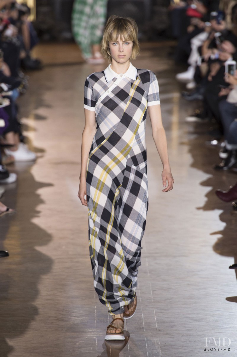 Edie Campbell featured in  the Stella McCartney fashion show for Spring/Summer 2016