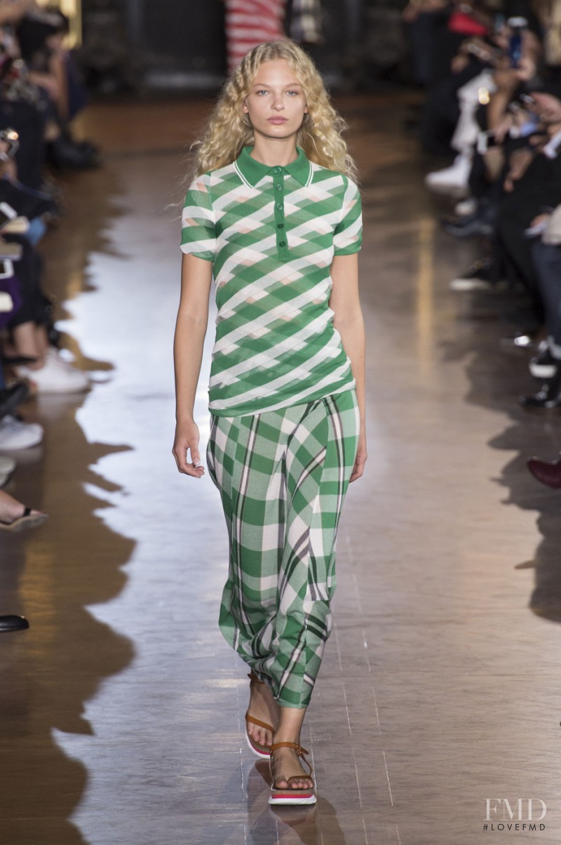 Frederikke Sofie Falbe-Hansen featured in  the Stella McCartney fashion show for Spring/Summer 2016
