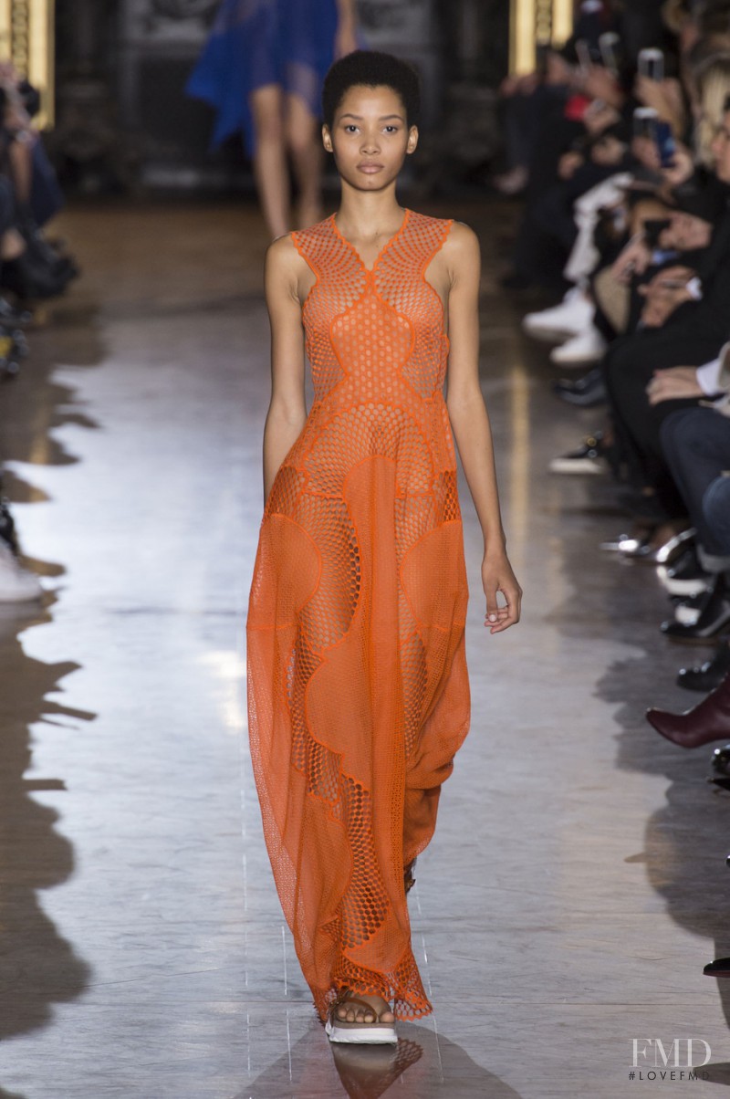 Lineisy Montero featured in  the Stella McCartney fashion show for Spring/Summer 2016