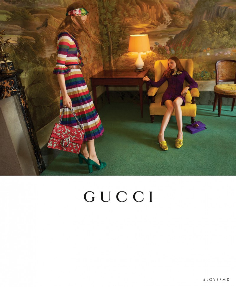 Julita Formella featured in  the Gucci advertisement for Cruise 2016