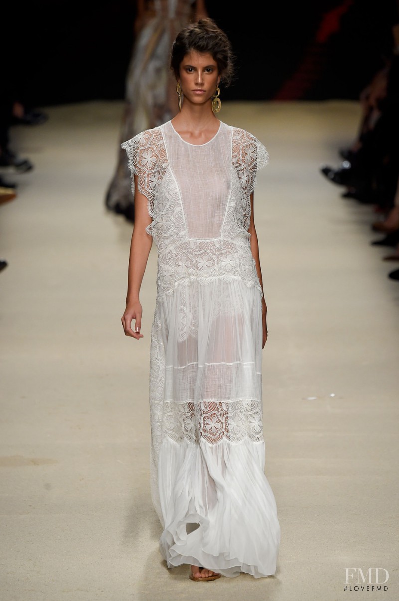 Antonina Petkovic featured in  the Alberta Ferretti fashion show for Spring/Summer 2016