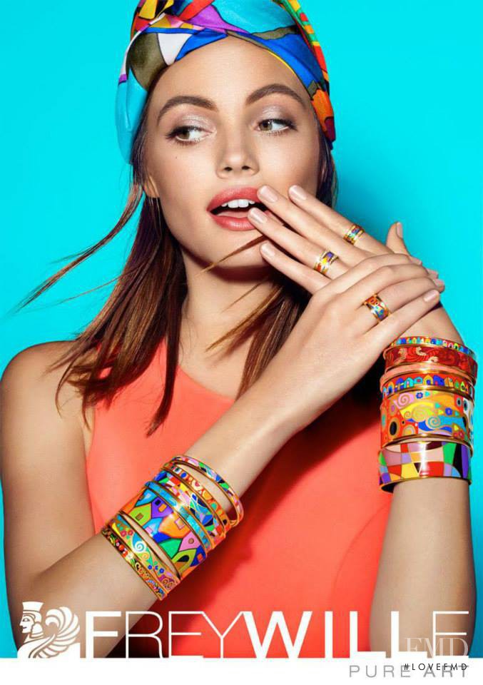 Kristina Peric featured in  the Freywille advertisement for Fall 2015