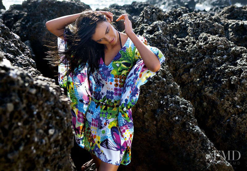 Kristina Peric featured in  the Liu Jo Beachwear advertisement for Spring/Summer 2015