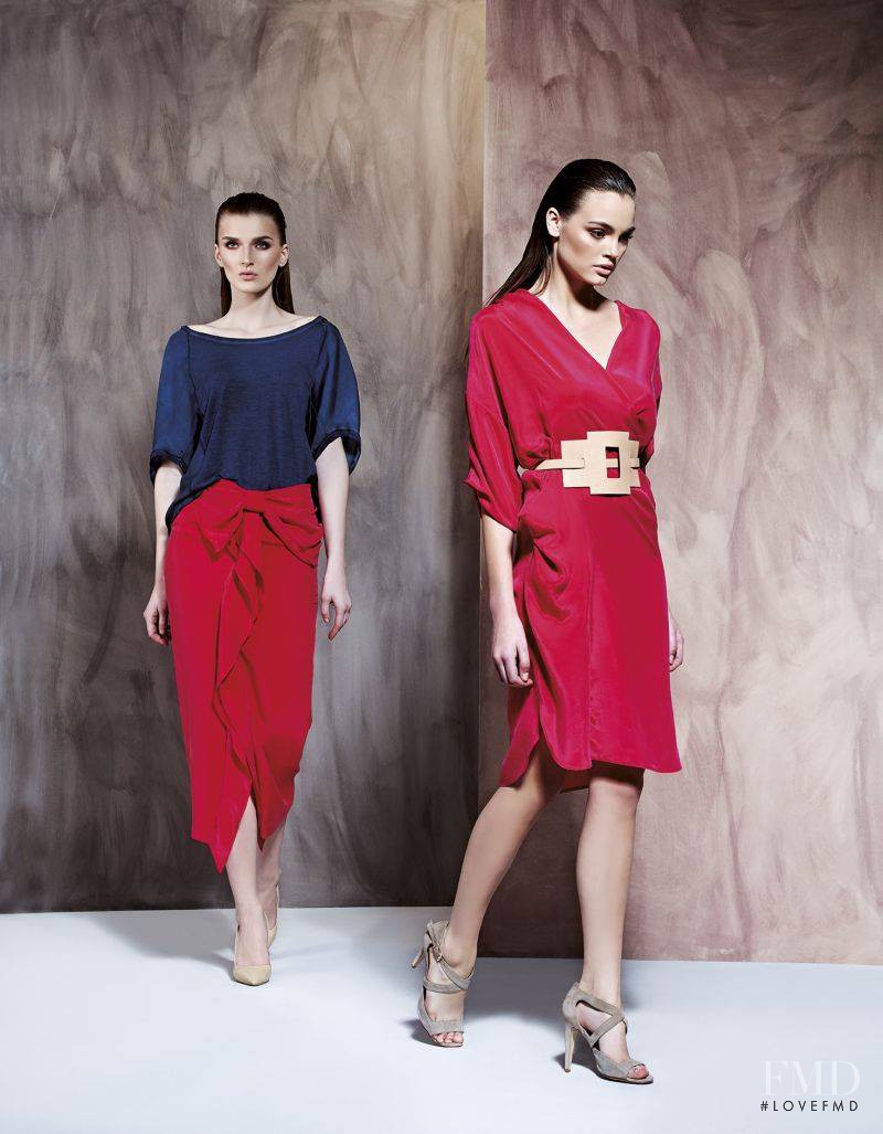 Kristina Peric featured in  the Piamente lookbook for Spring/Summer 2014