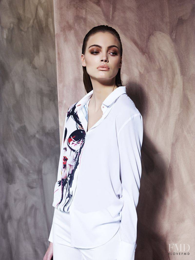 Kristina Peric featured in  the Piamente lookbook for Spring/Summer 2014