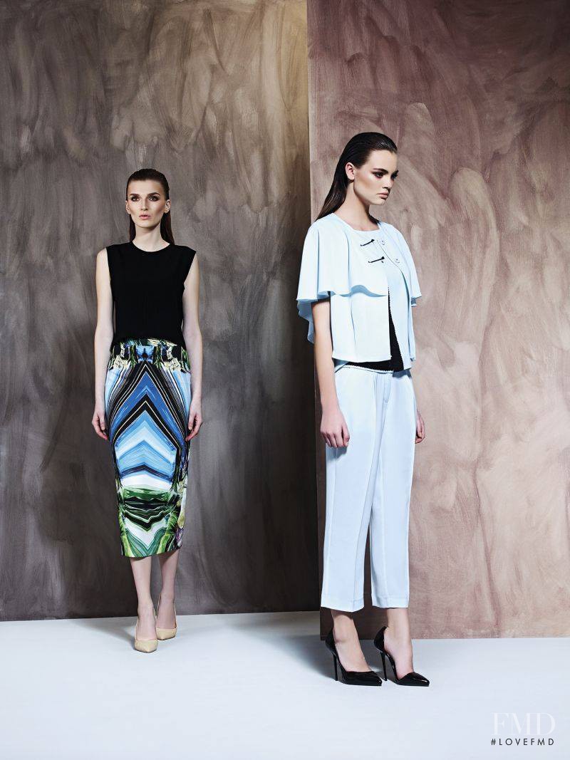 Kristina Peric featured in  the Piamente lookbook for Spring/Summer 2014