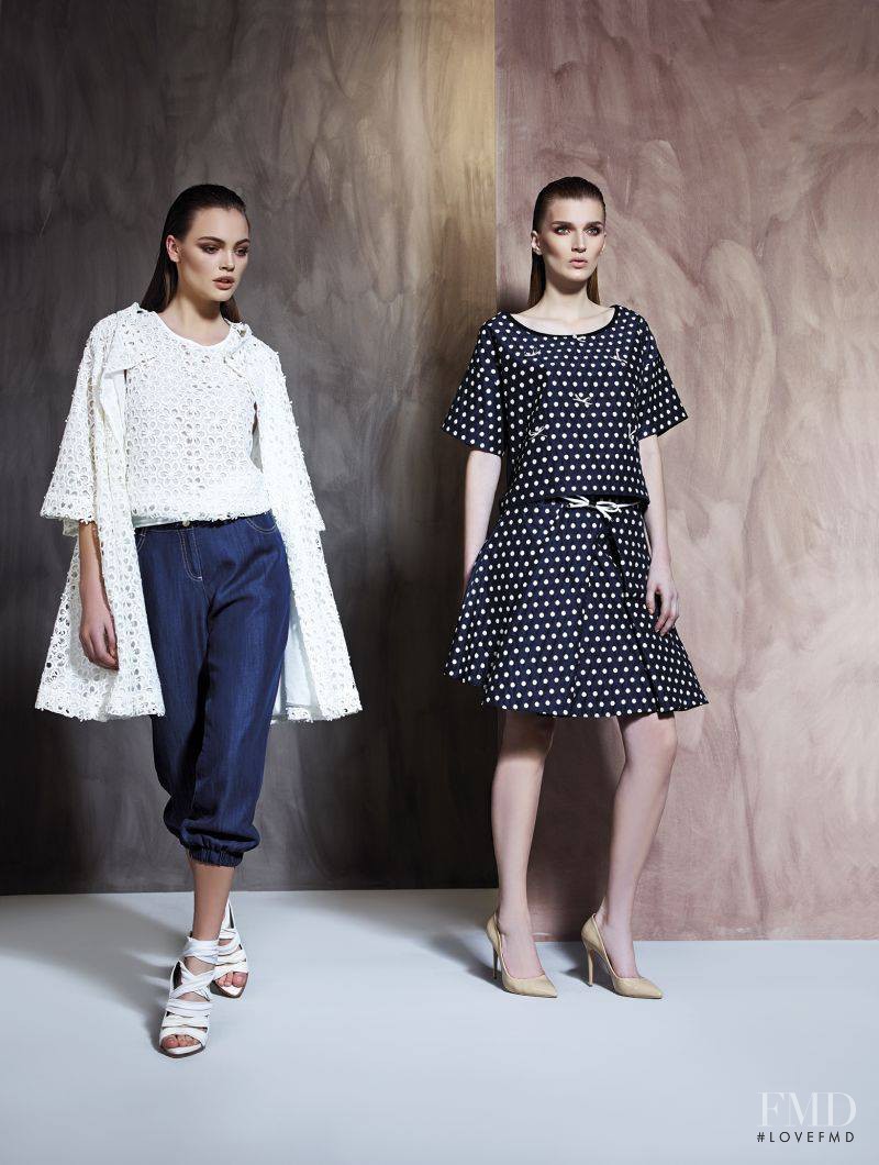 Kristina Peric featured in  the Piamente lookbook for Spring/Summer 2014
