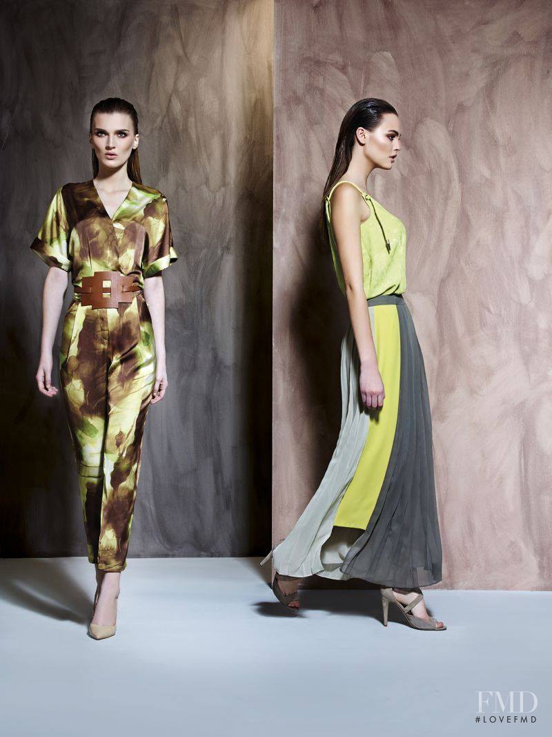 Kristina Peric featured in  the Piamente lookbook for Spring/Summer 2014