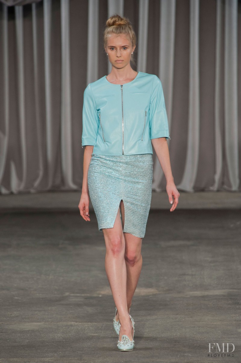 Corinna Studier featured in  the Christian Siriano fashion show for Spring/Summer 2013