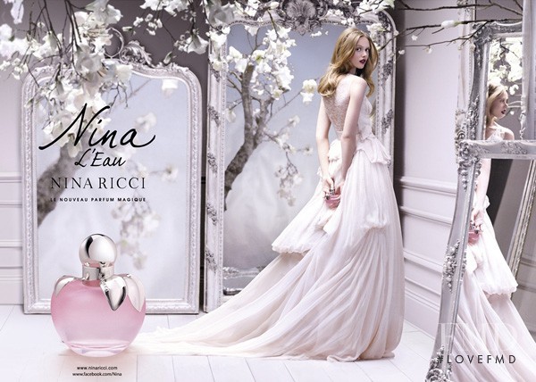 Frida Gustavsson featured in  the Nina Ricci "Nina L\'Eau" Fragrance  advertisement for Spring/Summer 2013