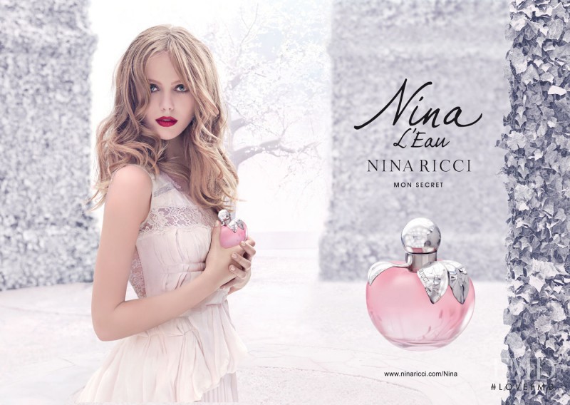 Frida Gustavsson featured in  the Nina Ricci "Nina L\'Eau" Fragrance  advertisement for Spring/Summer 2013