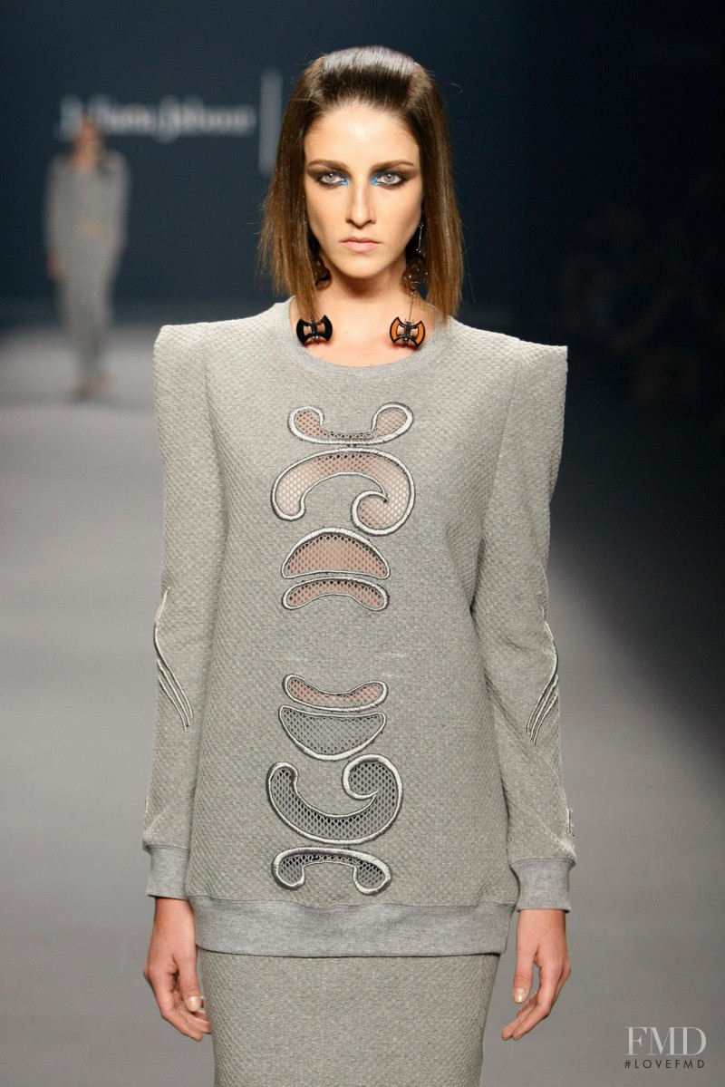 Cristina Herrmann featured in  the Juliana Jabour fashion show for Autumn/Winter 2014