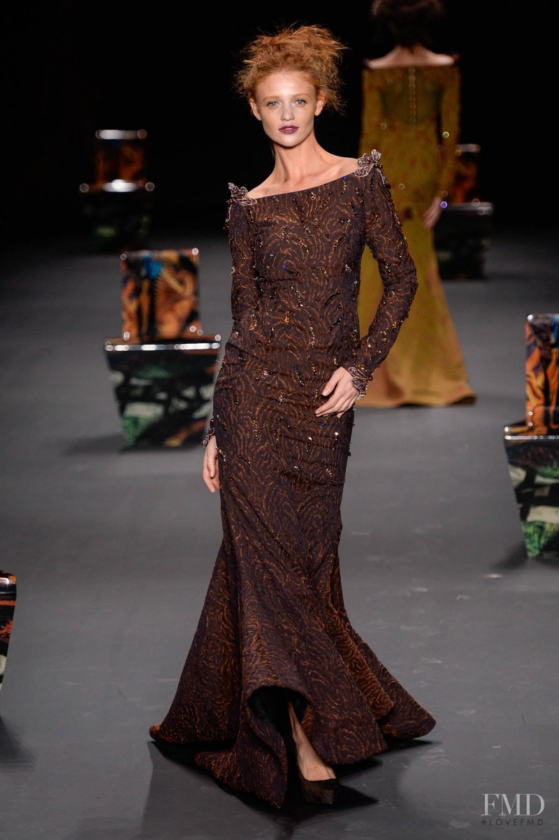 Cintia Dicker featured in  the Lino Villaventura fashion show for Autumn/Winter 2014