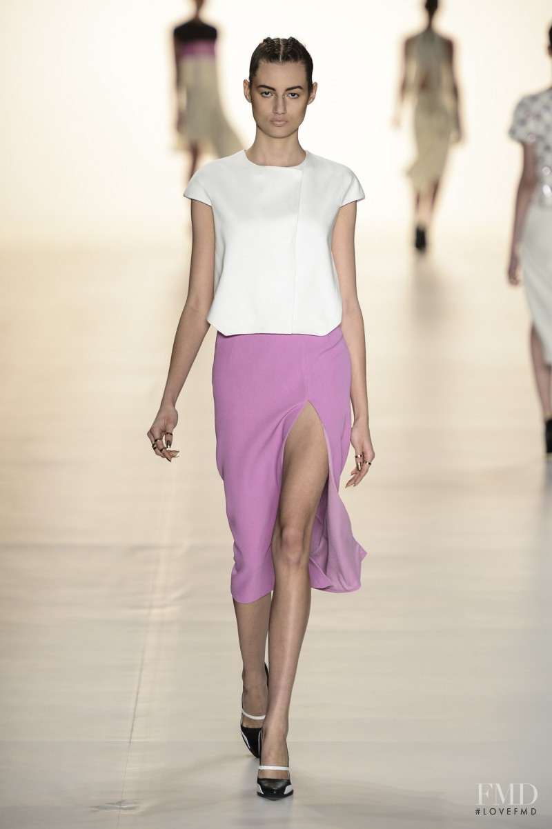 Bruna Ludtke featured in  the Tufi Duek fashion show for Spring/Summer 2014