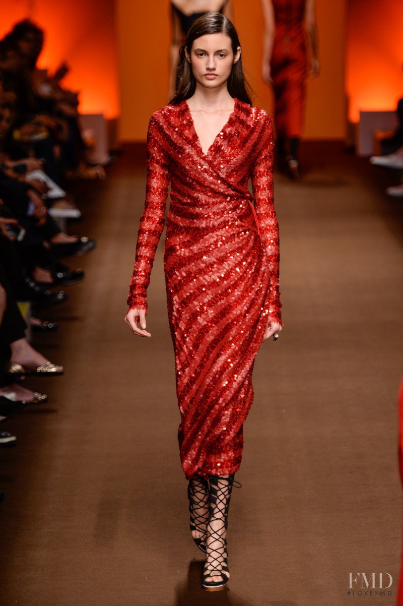 Bruna Ludtke featured in  the Tufi Duek fashion show for Autumn/Winter 2014